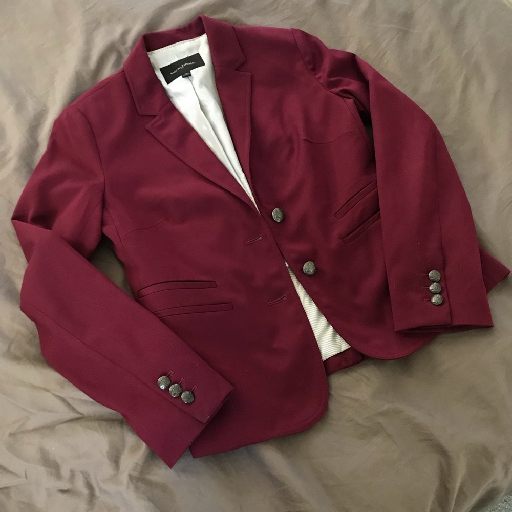 Banana Republic Maroon blazer